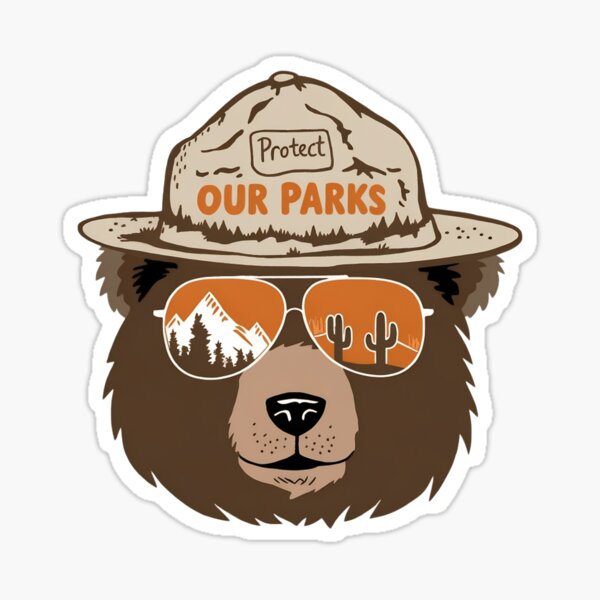 Artikel-Vorschau von Schützen Sie unsere Nationalparks - US Alt Service Park Bär widerstehen Berge Aloe Vera Bäume, designt und verkauft von VictoryFor2025.