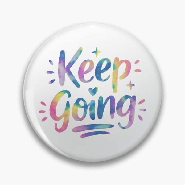 Item preview, Keep Going - Cute Watercolor Motivational Quotes designed and sold by RiceArtShop.