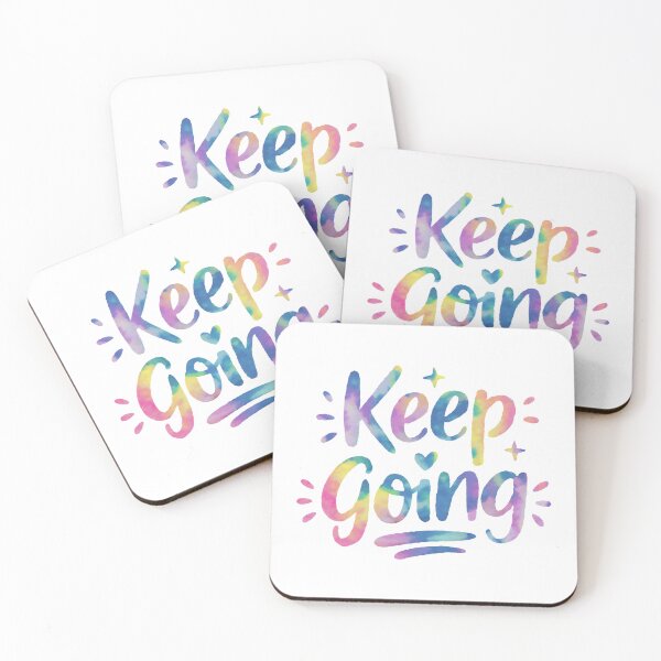 Item preview, Keep Going - Cute Watercolor Motivational Quotes designed and sold by RiceArtShop.