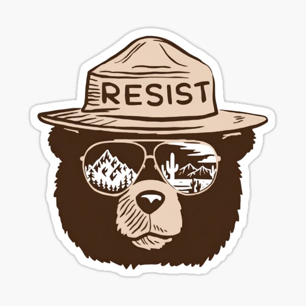 Item preview, Protect our national parks - Us alt service park angry bear resist protection required   designed and sold by VictoryFor2025.