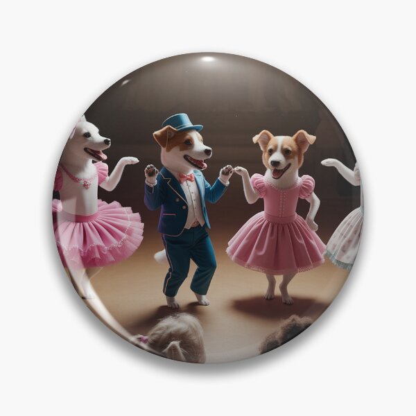 Item preview,   Whimsical Circus Dogs Dance in Warmly Lit Tent designed and sold by AnimalAirtistry.