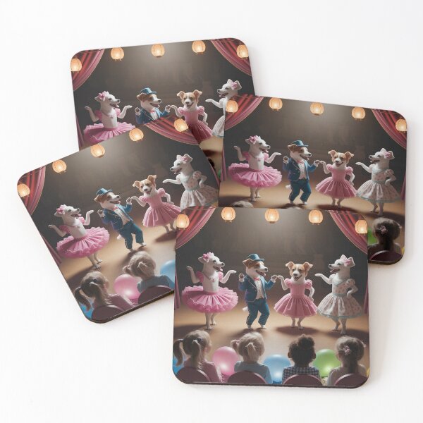 Item preview,   Whimsical Circus Dogs Dance in Warmly Lit Tent designed and sold by AnimalAirtistry.