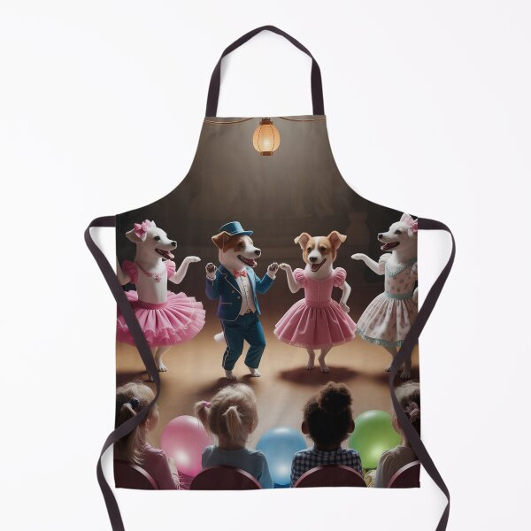 Item preview, Whimsical Circus Dogs Dance in Warmly Lit Tent designed and sold by AnimalAirtistry.