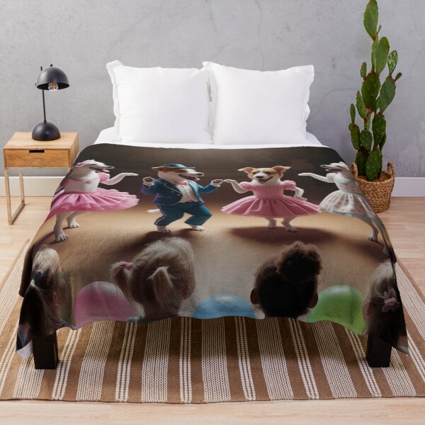 Item preview,   Whimsical Circus Dogs Dance in Warmly Lit Tent designed and sold by AnimalAirtistry.
