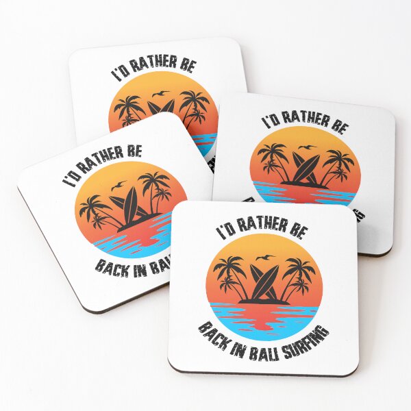 Item preview, I'd Rather Be Back In Bali Surfing designed and sold by CheesyTeesAU.