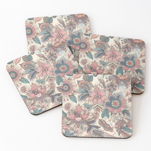 Item preview, Boho Floral Mandala Pattern Art Print designed and sold by Istyak7.