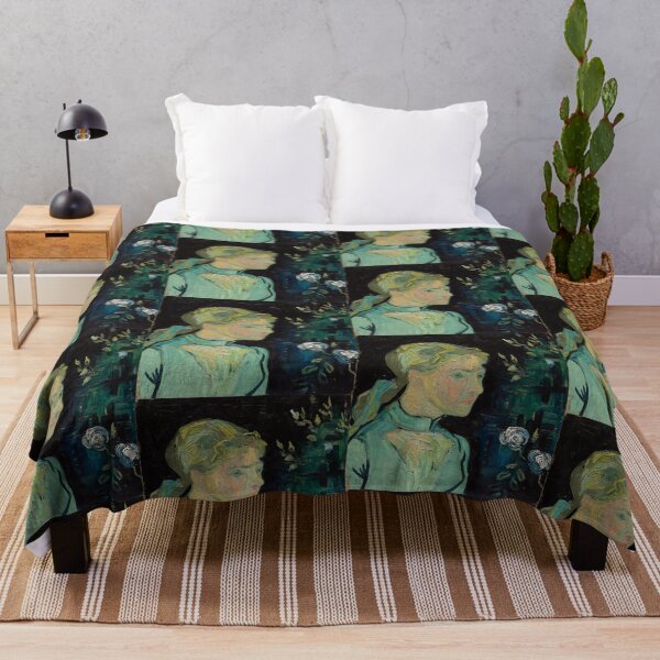Item preview, Adeline Ravoux, 1890. Vincent van Gogh (Dutch, 1853–1890). Oil on fabric designed and sold by Vintage Designs +.