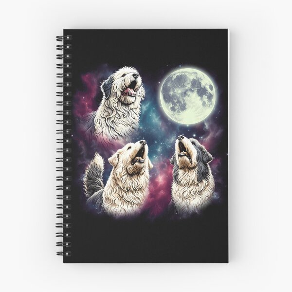 Item preview, Three Old English Sheepdogs Howling at Moon Funny Weird Cursed Meme designed and sold by Kimberley King Art  King Art.