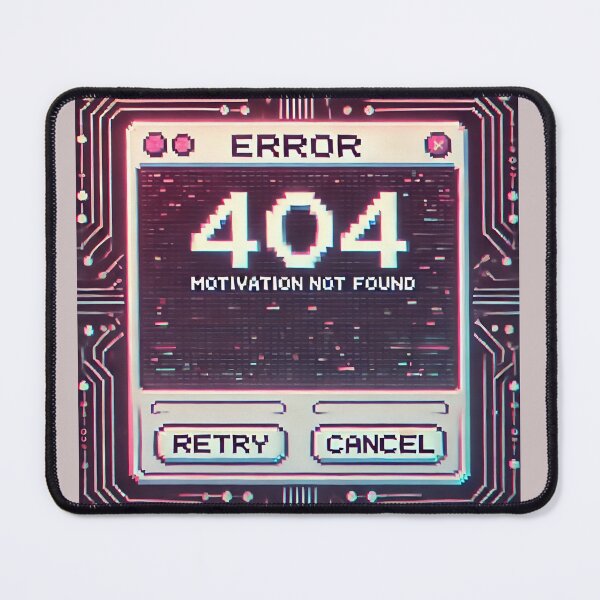 Item preview, ‘Error 404: Motivation Not Found’ designed and sold by Priyanshu-kaii.