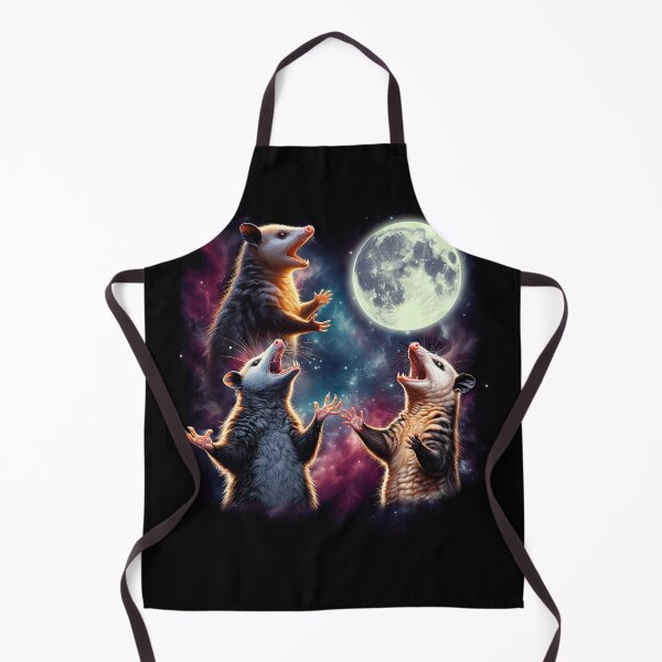 Item preview, Three Possums Howling at Moon Opossum Funny Weird Cursed Meme designed and sold by Kimberley King Art King Art.