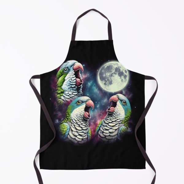Item preview, Three Quakers Howling at Moon Funny Weird Cursed Meme Parrot Lover designed and sold by Kimberley King Art King Art.