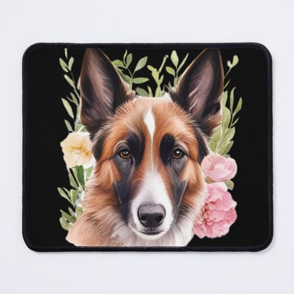 Item preview, Dog with flowers designed and sold by CreationbyVona.