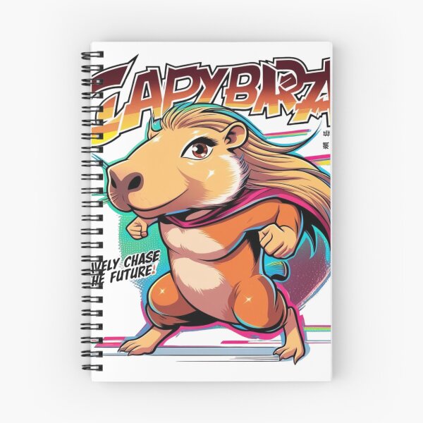 Item preview, Capybara Anime Hero – Bravely Chase the Future designed and sold by WeirdSketcher.