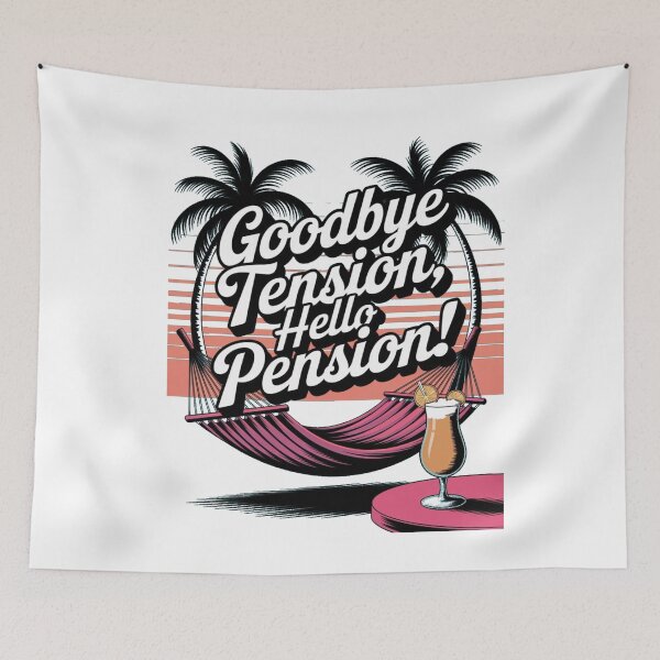Item preview, Goodbye tension, hello pension - Retired 2025 - Retirement 2025 - Retired 2025 vintage - The legend has retired designed and sold by JansenGS.