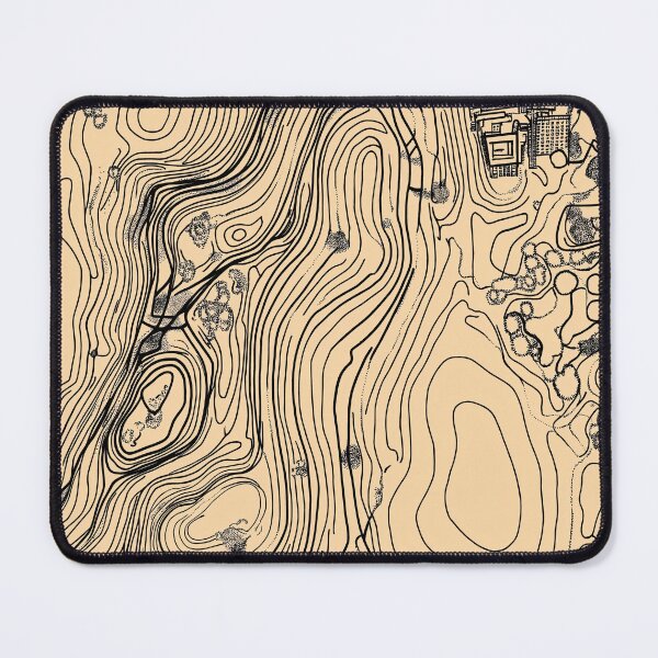 Item preview, Hand-Drawn Topographic Map with Architectural Elements designed and sold by RobotKiller128.