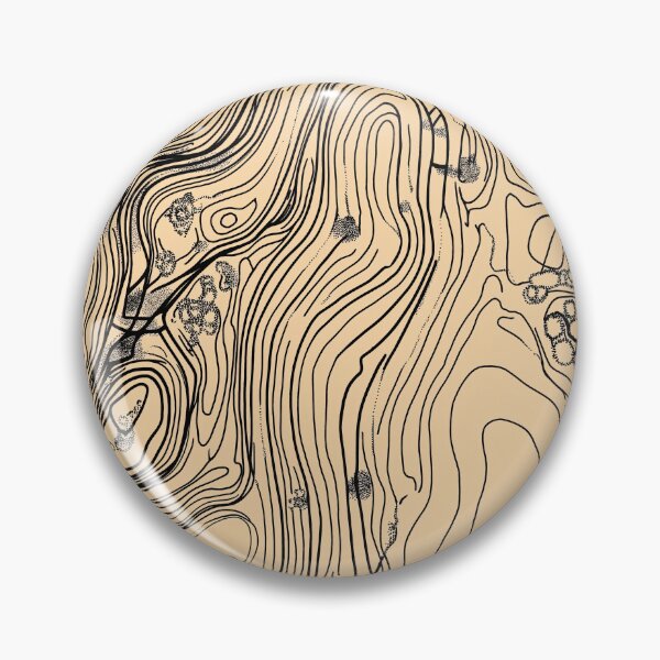 Item preview, Hand-Drawn Topographic Map with Architectural Elements designed and sold by RobotKiller128.