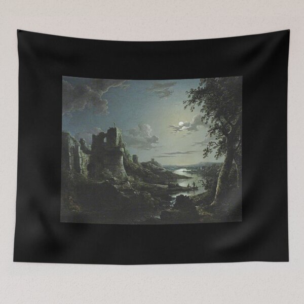 Item preview, Abraham Pether View of Pendragon Castle by Moonlight designed and sold by Vintage Designs +.