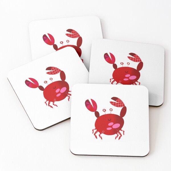 Item preview, happy red crab designed and sold by Sannevanrossum.