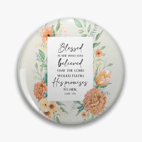 Item preview, Luke 1:45 Bible verse designed and sold by latiendadearyam.