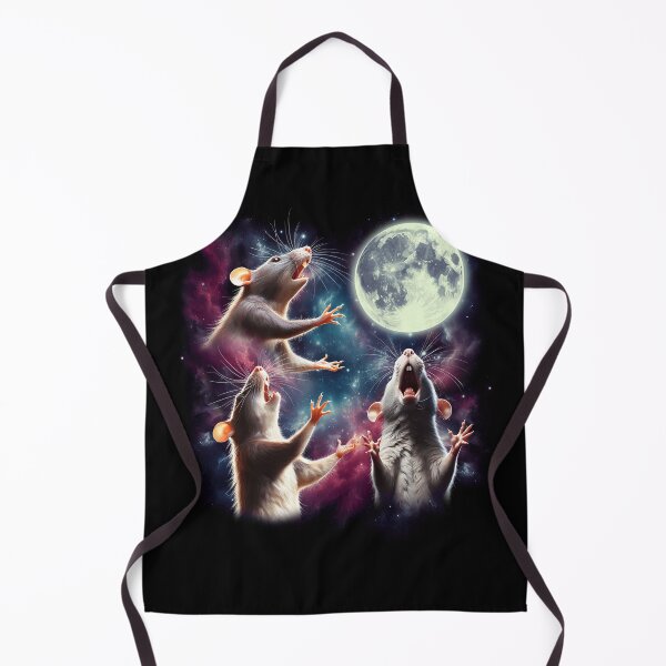 Item preview, Three Rats Howling at Moon Funny Weird Cursed Meme designed and sold by Kimberley King Art King Art.