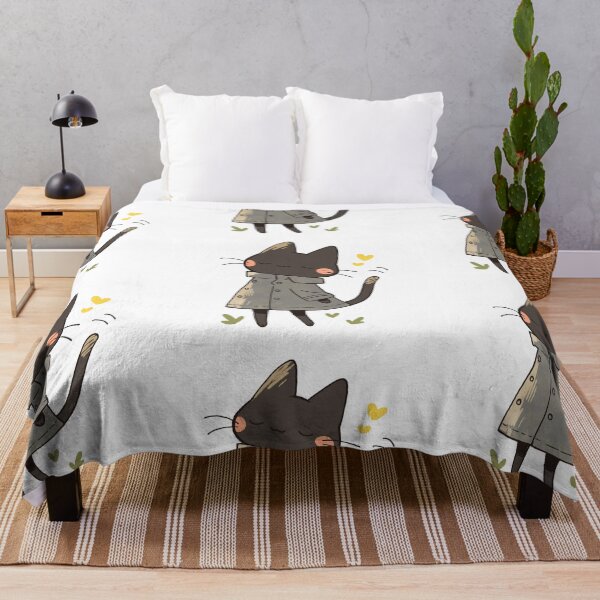 Item preview, Black cat in fashionable coat designed and sold by MendaciousMina.