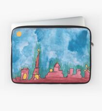 Paris in One line design. Laptop Sleeve