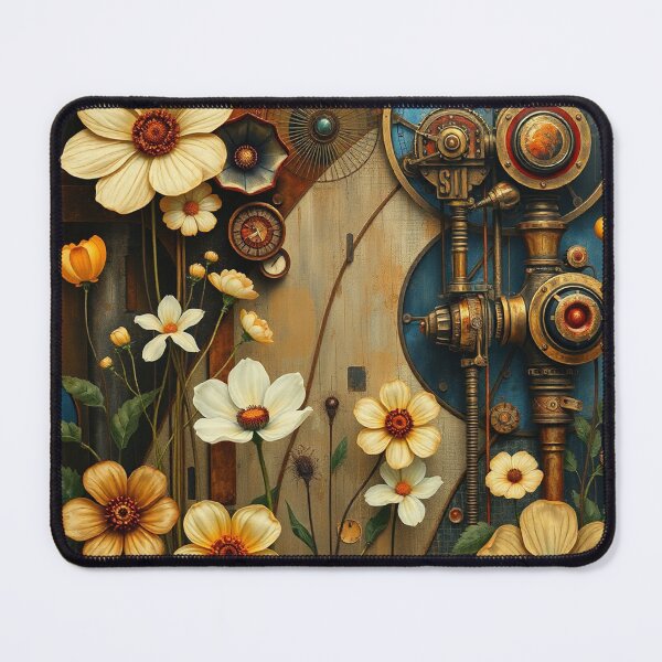 Item preview, A Beautiful steampunk Flower Garden painting inspired by Gustav Klimt designed and sold by Vintage Designs +.