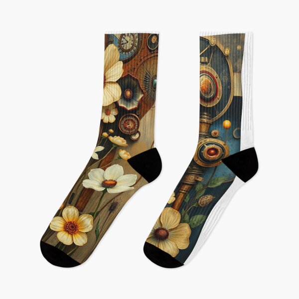 Item preview,  A Beautiful steampunk Flower Garden painting inspired by Gustav Klimt designed and sold by Vintage Designs +.