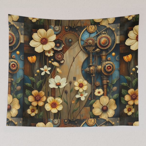 Item preview,  A Beautiful steampunk Flower Garden painting inspired by Gustav Klimt designed and sold by Vintage Designs +.