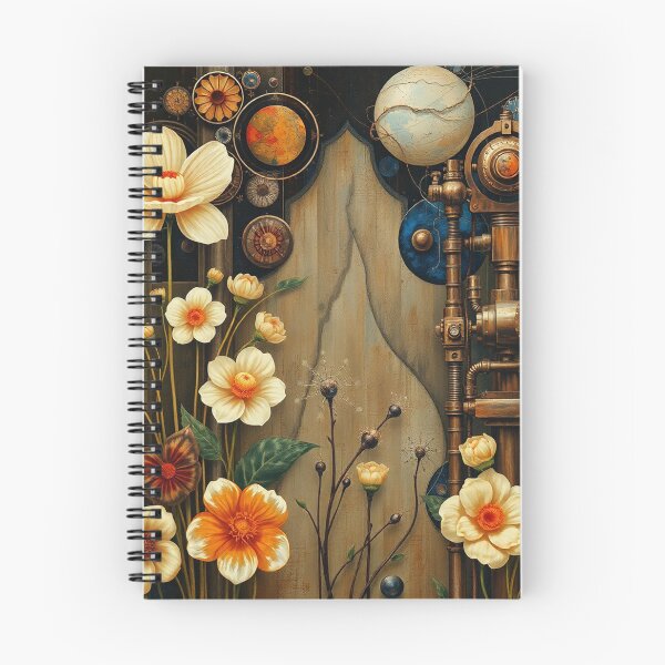 Item preview,  A Beautiful steampunk Flower Garden painting inspired by Gustav Klimt designed and sold by Vintage Designs +.
