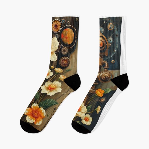 Item preview,  A Beautiful steampunk Flower Garden painting inspired by Gustav Klimt designed and sold by Vintage Designs +.