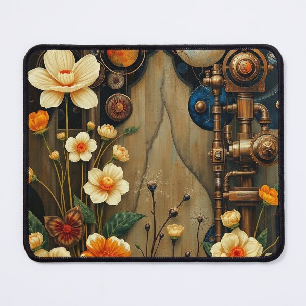 Item preview, A Beautiful steampunk Flower Garden painting inspired by Gustav Klimt designed and sold by Vintage Designs +.