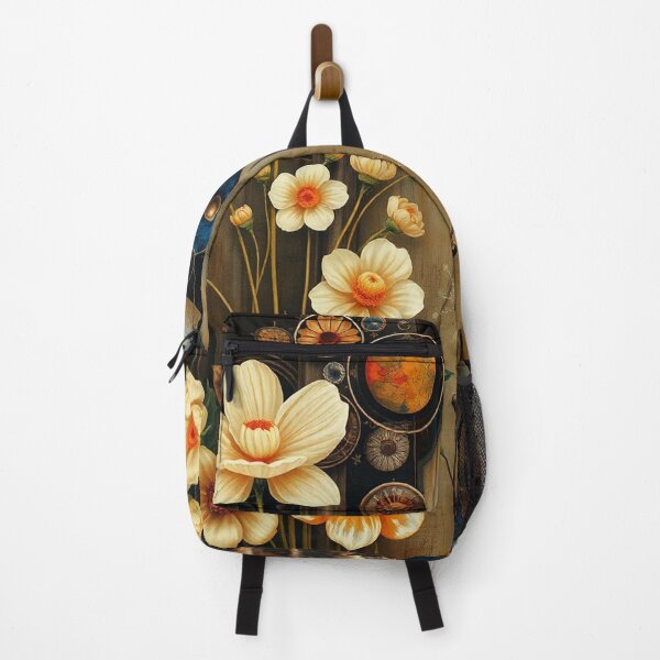 Item preview, A Beautiful steampunk Flower Garden painting inspired by Gustav Klimt designed and sold by Vintage Designs +.