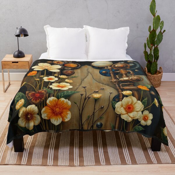 Item preview,  A Beautiful steampunk Flower Garden painting inspired by Gustav Klimt designed and sold by Vintage Designs +.