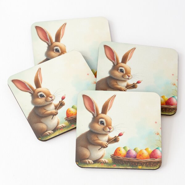 Item preview, Magical Watercolor Easter Bunny: Spring Easter Egg Art designed and sold by Connys Colorful World.