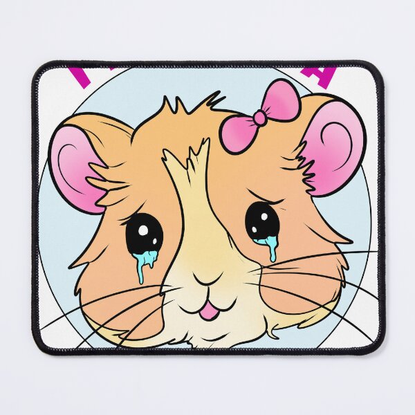 Item preview, I'm just a girl - sad hamster meme - coquette hamster design designed and sold by marlenaki.