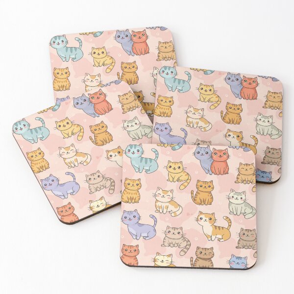 Item preview, Whimsical Cats Seamless Pattern designed and sold by lotus2lin.
