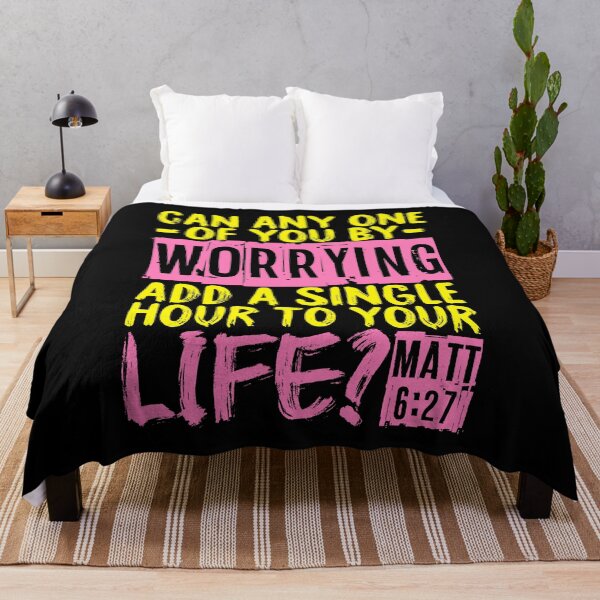 Item preview, Matthew 6:27 Can Worrying Add A Single Hour To Your Life? designed and sold by plushism.