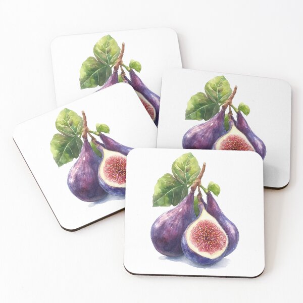 Item preview, Elegant Watercolor Fig Fruit Illustration designed and sold by Moss and Moon Studio.