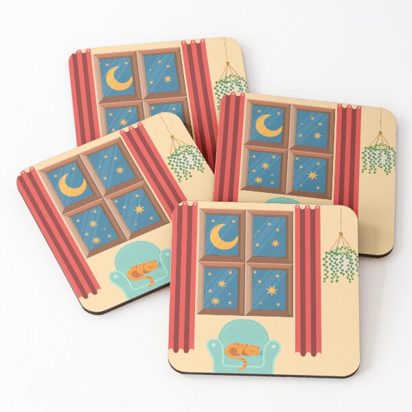 Item preview, Cozy Night Cat Scene designed and sold by Path and Picture.