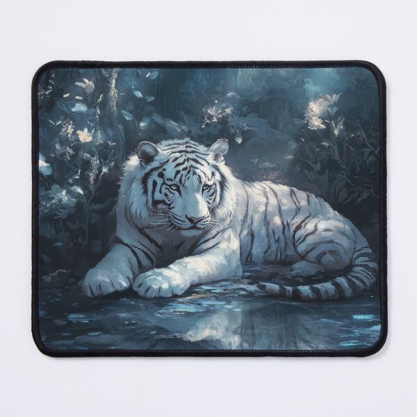Item preview, White Tiger in Forest designed and sold by The Deep Studio.