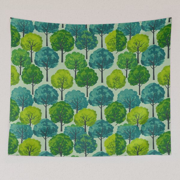 Item preview, Vibrant Forest Seamless Pattern designed and sold by lotus2lin.