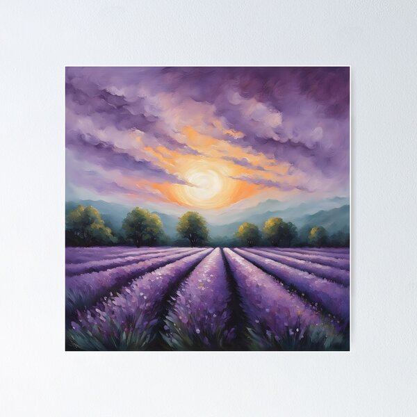 Item preview, Lavender Field at Dawn designed and sold by CraftsEtc.