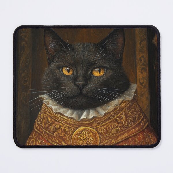 Item preview, Majestic Black Cat in Ornate Royal Robe designed and sold by The Deep Studio.