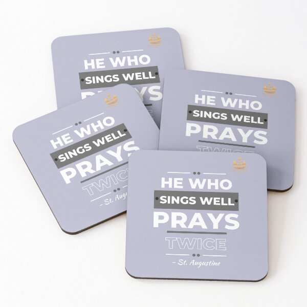 Item preview, Sing Well, Pray Twice (St. Augustine) designed and sold by MUSIC KING.