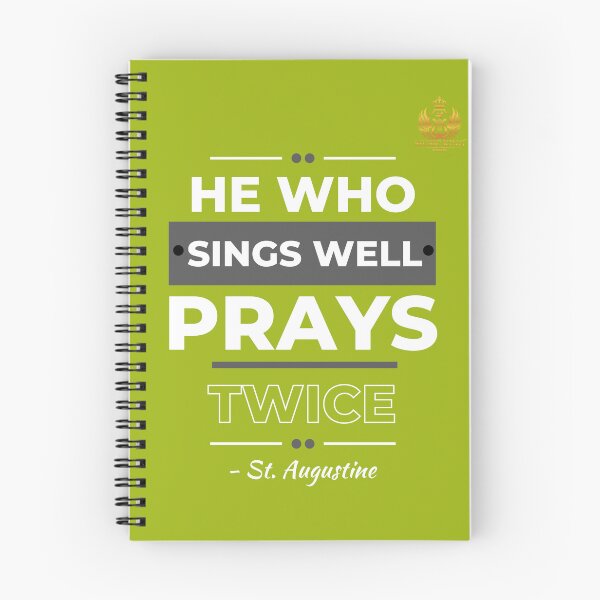 Item preview, Sing Well, Pray Twice (St. Augustine) designed and sold by MUSIC KING.