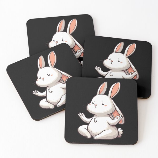 Item preview, Meditation Rabbit Yoga Pose Relaxing Animal designed and sold by Artistoos.