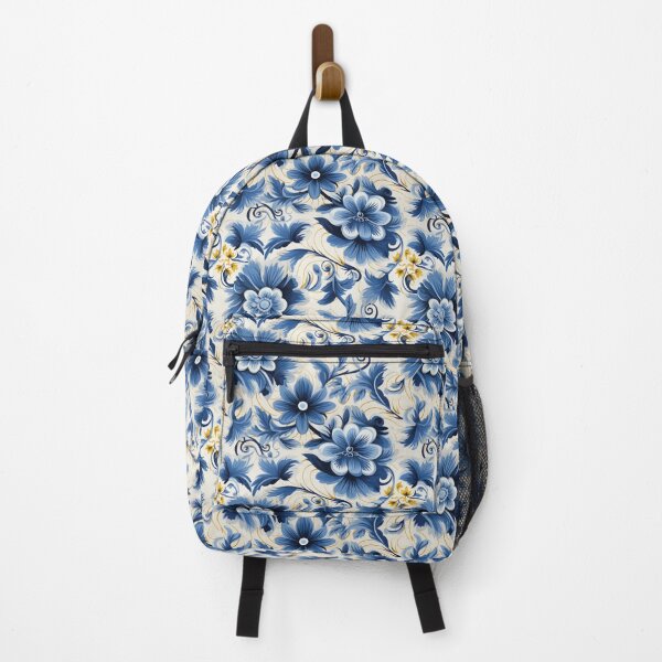 Item preview, Traditional blue and yellow floral design Sicilian tile designed and sold by MiraCleAI.