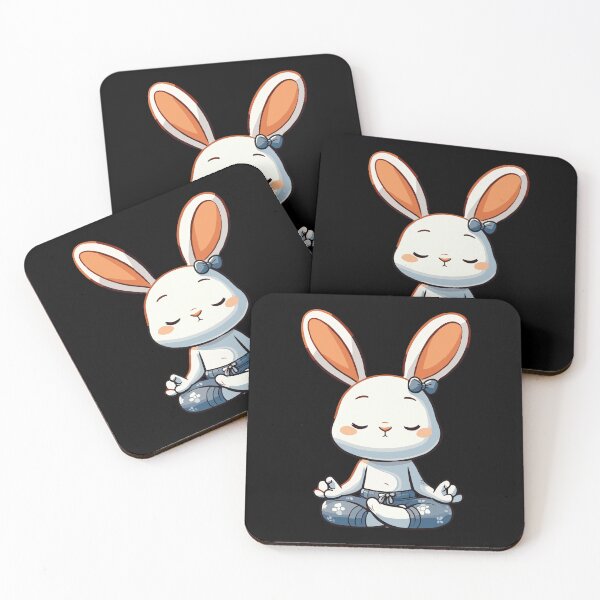 Item preview, Meditation Rabbit Yoga Pose Relaxing Animal designed and sold by Artistoos.