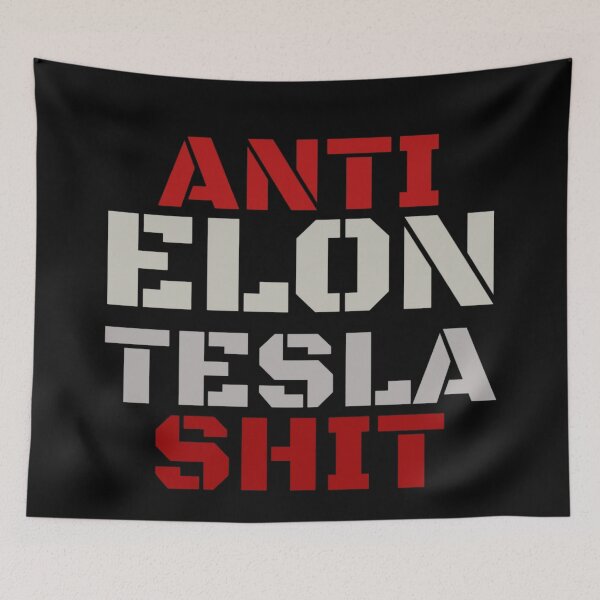 Item preview, anti elon tesla bumper designed and sold by atef-fathy.